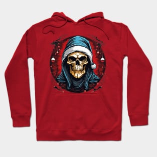 goth skull Christmas Hoodie